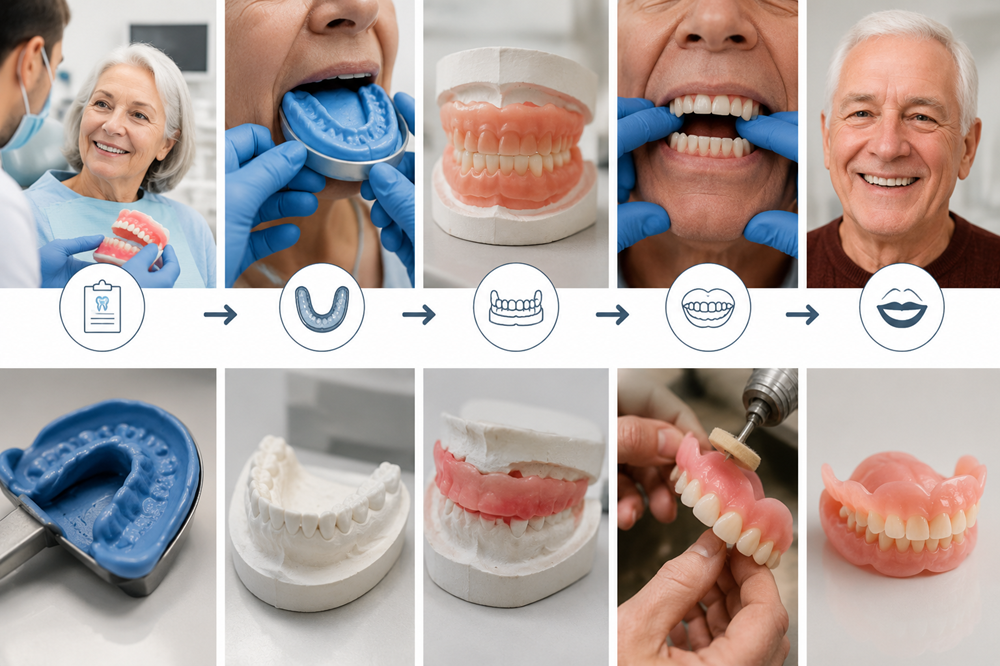 What Is The Step-By-Step Process Of Getting Dentures